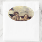 ラファエル：プッティ、シスチン・マドンナ詳細 楕円形シール (バッグ)