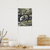 ラファエル – ヘラクレスはネメアのライオンを絞殺 ポスター (キッチン)