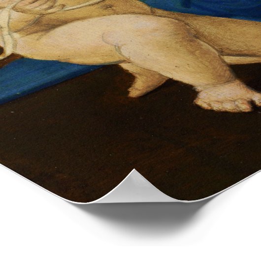 ラファエル – マドンナと乳児サン・ジョンの子 ポスター (角)