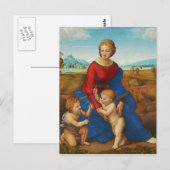 ラファエル：マドンナ・イン・ザ・メドウ ポストカード (正面/裏面)