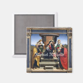 ラファエル・ラファエロマドンナと子即位 マグネット (正面/裏面)