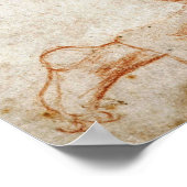 ラファエル – 姿の女性を腕で離れひざまずく... ポスター (角)