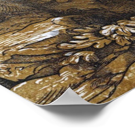 ラファエル – 洗礼者の説教の聖ヨハネ ポスター (角)