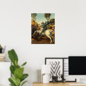 ラファエル – 聖ジョージとドラゴン ポスター (ホームオフィス)