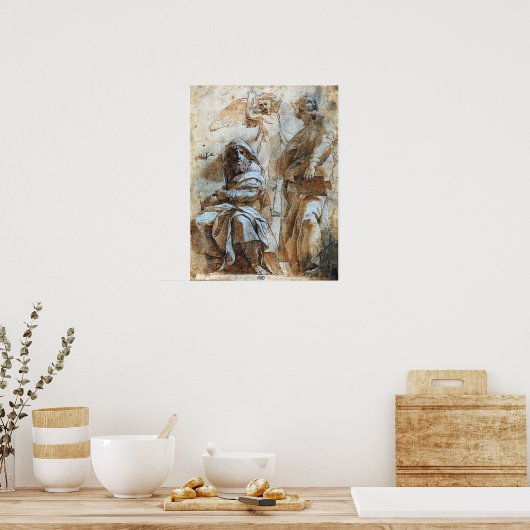 ラファエル – 預言者ホシーとヨナ ポスター (キッチン)