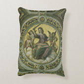 ラファエロによる天使たちとローマの正義の女神 アクセントクッション (裏面(縦))