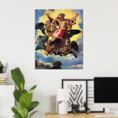 ラファエロによる絵画「エゼキエルの幻視」 ポスター (ホームオフィス)