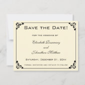 ラファエロのシスティーナ・マドンナの天使たち 結婚式 セーブザデート (裏面)