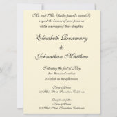 ラファエロのシスティーナ・マドンナの天使たち - 結婚式 招待状 (裏面)