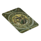 ラファエロの天使たちに囲まれたローマの女神ジャスティティア マグネット (右側)