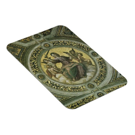 ラファエロの天使たちに囲まれたローマの女神ジャスティティア マグネット (右側)