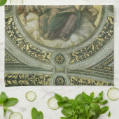 ラファエロの天使たちに囲まれたローマの女神ジュスティティア キッチンタオル (折り畳み)