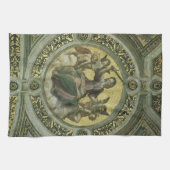 ラファエロの天使たちに囲まれたローマの女神ジュスティティア キッチンタオル (横)