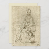 ラファエロの『キリストと聖ヨハネの洗礼者と聖母』 (正面/裏面)