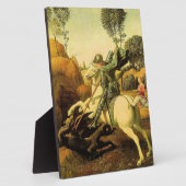 ラファエロの『聖ゲオルギウスと竜』(1505年頃) フォトプラーク (側面)