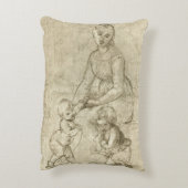 ラファエロの『聖母、キリスト、聖ヨハネ』 アクセントクッション (裏面(縦))