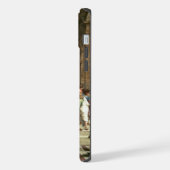 ラファエロ「アテナイの学堂」有名な絵画 iPhoneケース (左側面)