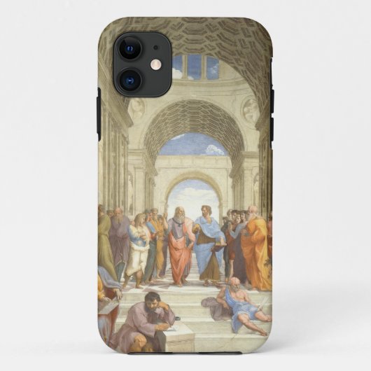 ラファエロ - アテナイの学堂 Case-Mate iPhoneケース (裏面)