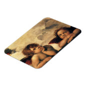 ラファエロ・サンジオによるシスティーナのマドンナの天使たち マグネット (左側)