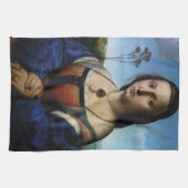 ラファエロ・サンツィオによるマッダレーナ・ドーニの肖像 キッチンタオル (横)