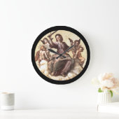 ラファエロ・サンツィオによる司法アレゴリー・フレスコ ラージ壁時計 (ホーム)