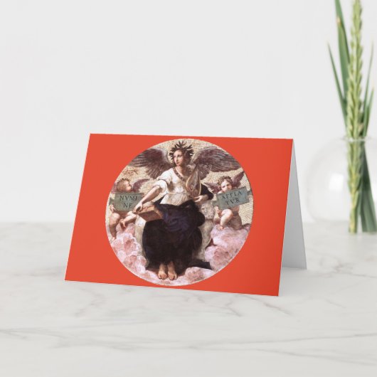 ラファエロ・サンツィオによる詩の寓話フレスコ，レッド カード (正面)