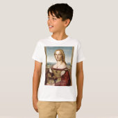 ラファエロ ユニコーンの女性 ギフト＆カード Tシャツ (正面フル)