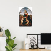 ラファエロSanzio da Urbino - la belle jardiniere ポスター (ホームオフィス)