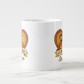 ラファミリアシエンプレヒスパニックファミリーハートデザイン ジャンボコーヒーマグカップ (正面)