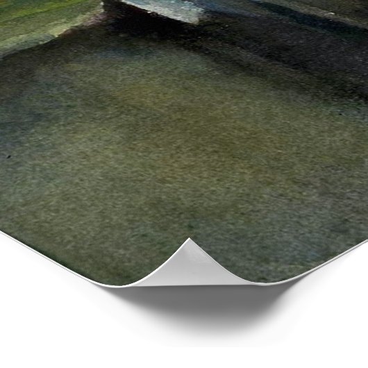 ラファージ – 日光の中の水のユリ ポスター (角)