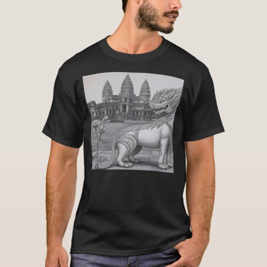 ラフアットアンコールワット微笑 Tシャツ (正面)