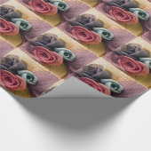 ラフィアバラ ラッピングペーパー (角)