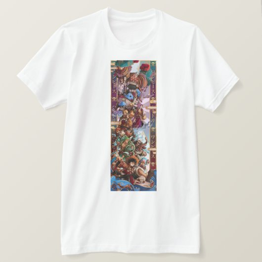 ラフィインスパイアアアニメTシャツ – ワンピースファンティー Tシャツ (デザイン正面)