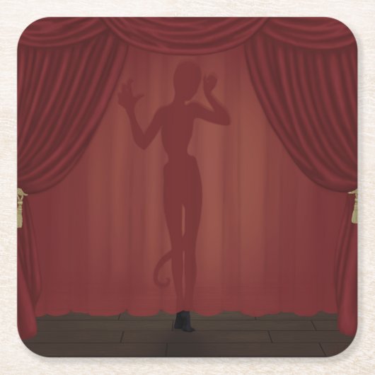 ラフィンアブソルエ スクエアペーパーコースター (正面)