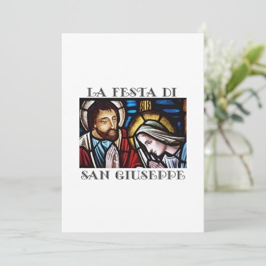ラフェスタデサンギゼッペ聖ジョセフ挨拶カード シーズンカード (スタンド正面)