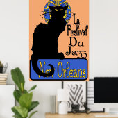 ラフェスティバルデュジャズチャットノワール ポスター (ホームオフィス)