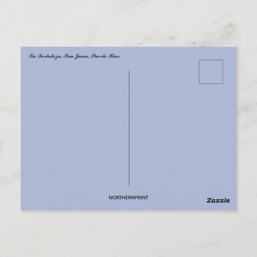 ラフォルタレザサンジャウンプエルトリコ ポストカード (裏面)