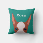 ラフカスタマイズコーテッドPodenco顔 クッション (裏面)