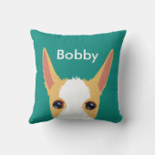 ラフカスタマイズコートサンディポデンコ顔 クッション (裏面)