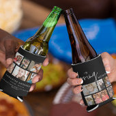 ラフカスタムィングメモリの黒いメモリ12フォトコラージュ 缶クーラー