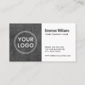 ラフカスタムダークグレーコンクリート 名刺 (正面)