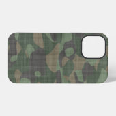 ラフカモフラージュ抽象 iPhoneケース (裏面横)