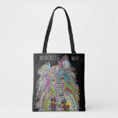 ラフカラフルコリーモマトートバッグ トートバッグ (正面)