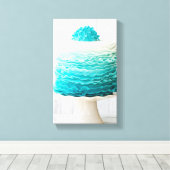 ラフグラデーションケーキ キャンバスプリント (インサイチュ (ウッドフロア))