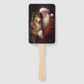 ラフコリサンタ付きフェスティバルクリスマス ハンドファン (裏面)