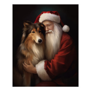 ラフコリサンタ付きフェスティバルクリスマス ポスター
