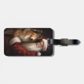 ラフコリサンタ付きフェスティバルクリスマス ラゲッジタグ (裏面横)