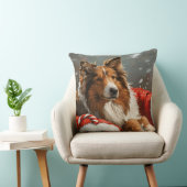 ラフコリドッグクリスマスフェスティバル クッション (椅子)