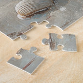 ラフコリドッグクリスマスヴィンテージビーチ ジグソーパズル (側面)