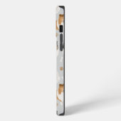 ラフコリーの足跡と骨 iPhoneケース (左側面)